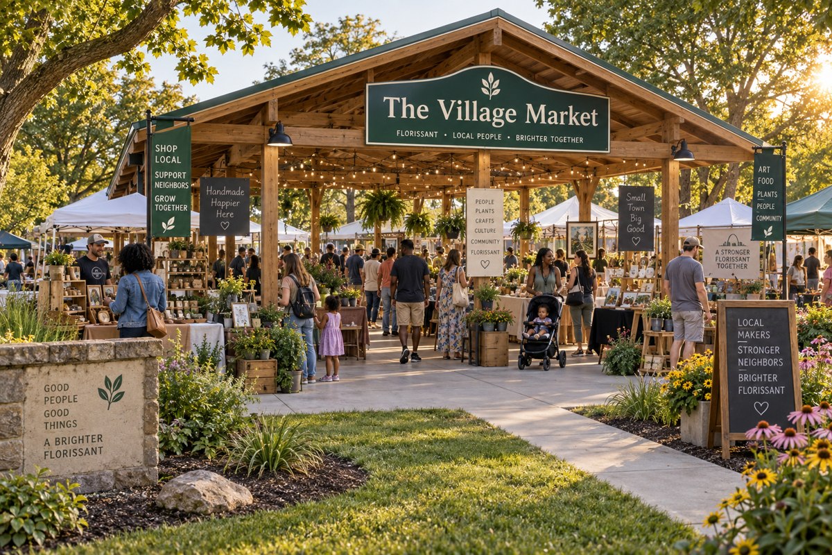 Concept mockup of Vendor Village