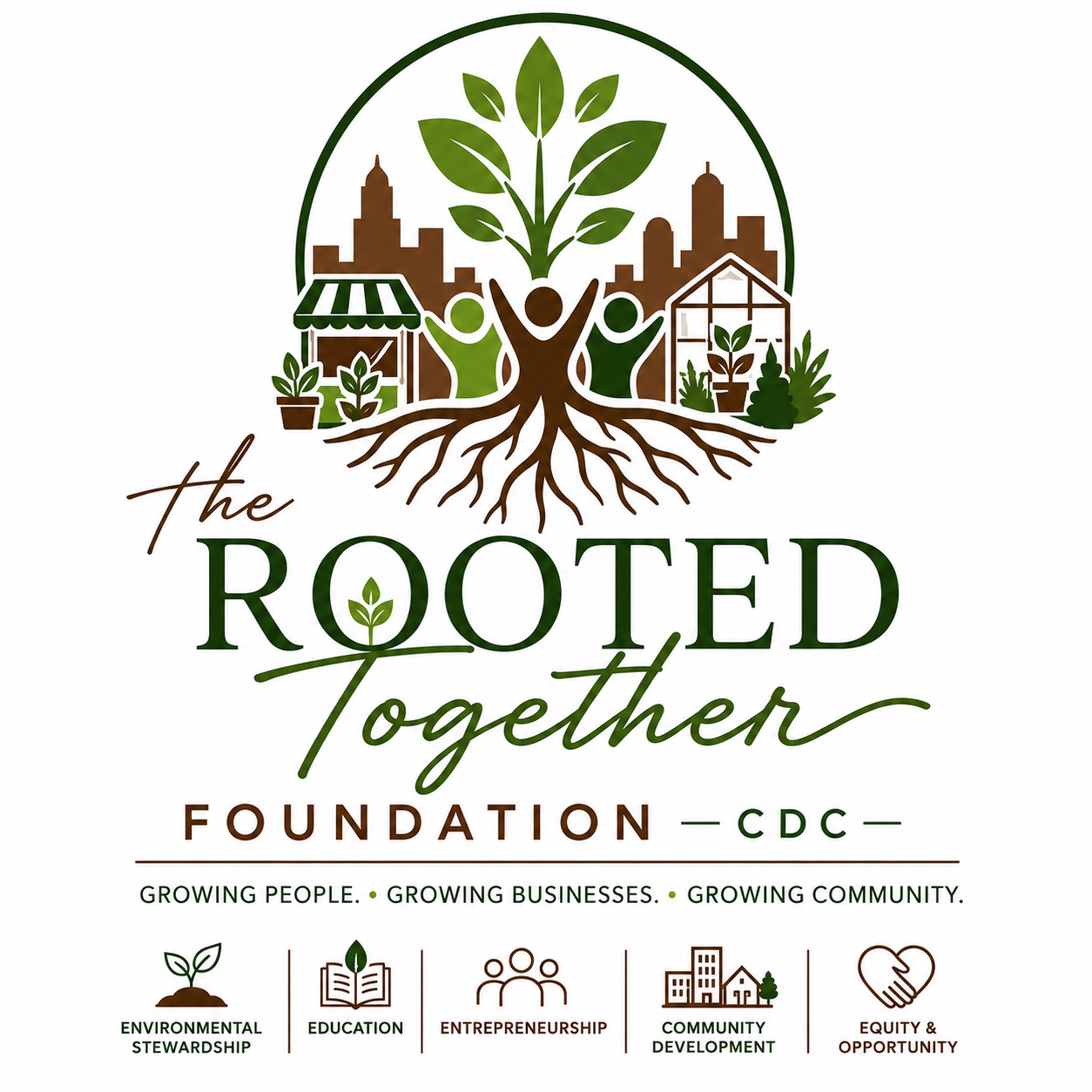 The Rooted Together Foundation CDC logo